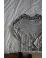 Striped U-neck Inner T-shirt