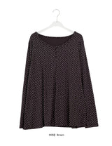 26SS★ [BAONHAUS] Latte Flower Over Long Sleeve Tee