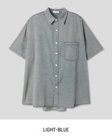 Needs Overfit Washed Denim Shirt