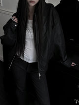 scratch leather collar jacket (unisex)