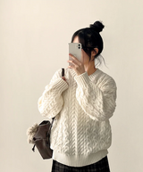 Sewing Dotom Balloon Fit Round Knit