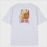 Cheers Drunken Japanese Bear T-Shirt (3color)