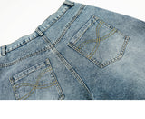 RinFeng Embroidery Wide Denim Pants 233317173