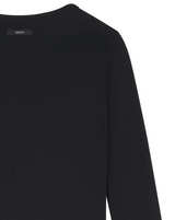 [mnem] chain hook slim cardigan (black)