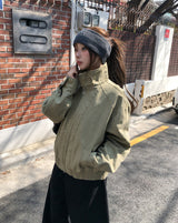 Posie Washed Cotton Blouson Jacket