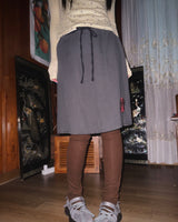 (2color) Rose Two-Way Drawstring Midi Skirt