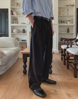 Danben One Tuck Wide Pocket Slacks