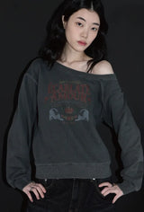 26FW★アモールキャット ピグメント スウェットシャツ