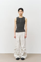 Mile Pigment Henley Sleeveless (4color)