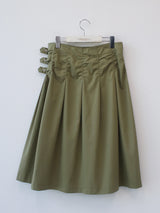 fancy buckle wrap skirt 