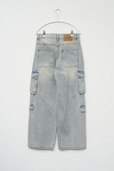 Space Cargo Denim Pants