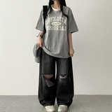 クリアリー カラーリング ボクシーフィット半袖Tシャツ