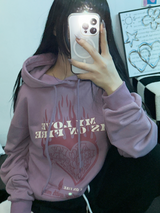 LOVING IN FIRE HOODIE T SHIRT 🖤🩷2COLOR