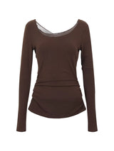 Back Rose See-Through Long Sleeve T-Shirt