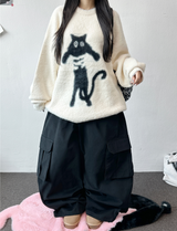 balloon fruity peach-skin cotton cargo balloon pants 🤍🩶🩵 3 COLOR