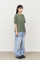 Debon Cropped Striped Top
