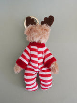 Christmas Teddy Bear Keyring - Baby Rudolf