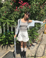 ハレンキャンキャンフリルベンダブルショートパンツ