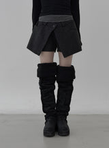 Merve Wrap Skirt Pants