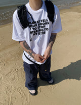No.1218 EYES lettering half T