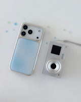 【limited price】 BLUE BLUR Silver Epoxy Case 