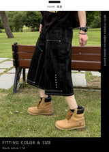 Beto Studded Bermuda Denim Pants