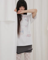 ティーカップクロシェットTシャツ/ メランジ
