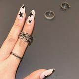 Surgical)Metallic Real Tree Bold Ring