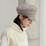 Metal Tip Wool Matroos Cap / Warmtaupe