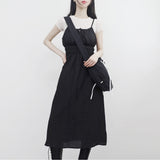 Tasty Shirring String Long Dress