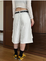 [Unisex] マルチカーゴバミューダパンツ(4color)