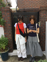 ナイロンラップスカートパンツ (2color)