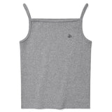 KIRSH PLAIN SQUARE NECK SLEEVELESS - MELANGE GRAY   