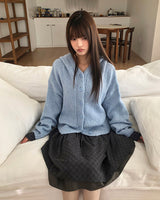 ライルモヘアフードニットカーディガン