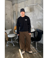 サイドリングワイドパンツ