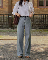 Harper wide denim pants