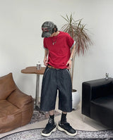 Ed High-Density Roll-Up Color Matching Short Sleeve Tee