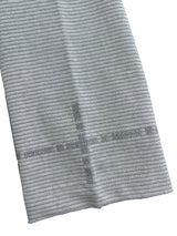 JACQUARD STRIPE TOTEM PRINT CUFF HOLLOW EMBROIDERY RAW-EDGE BASE LAYER LONG SLEEVE
