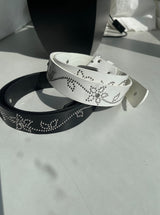 Flower stud belt