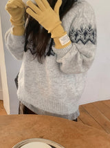 Suguru Wool Nordic Round Knit