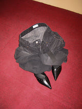 STUD BLACK DENIM