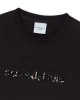 26SS WOMAN スパングルロゴ半袖Tシャツ