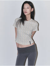 フローラルベビー半袖Tシャツ