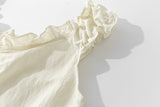 Frillet Denim Ruffle Blouse 231661012