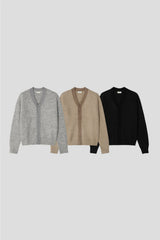 LMN Garment Two-Tone Snap Cardigan (3 colors)