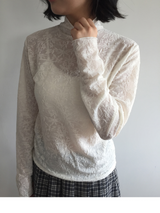 Plo See-through Turtleneck T-shirt (3color)