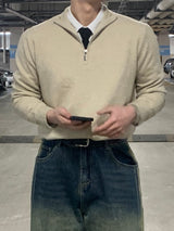 Cash half zip-up knitwear