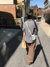 ユメルポケットチェックシャツ