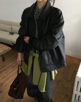 Flu Matte Leather Jacket