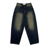 Double back pocket denim pants